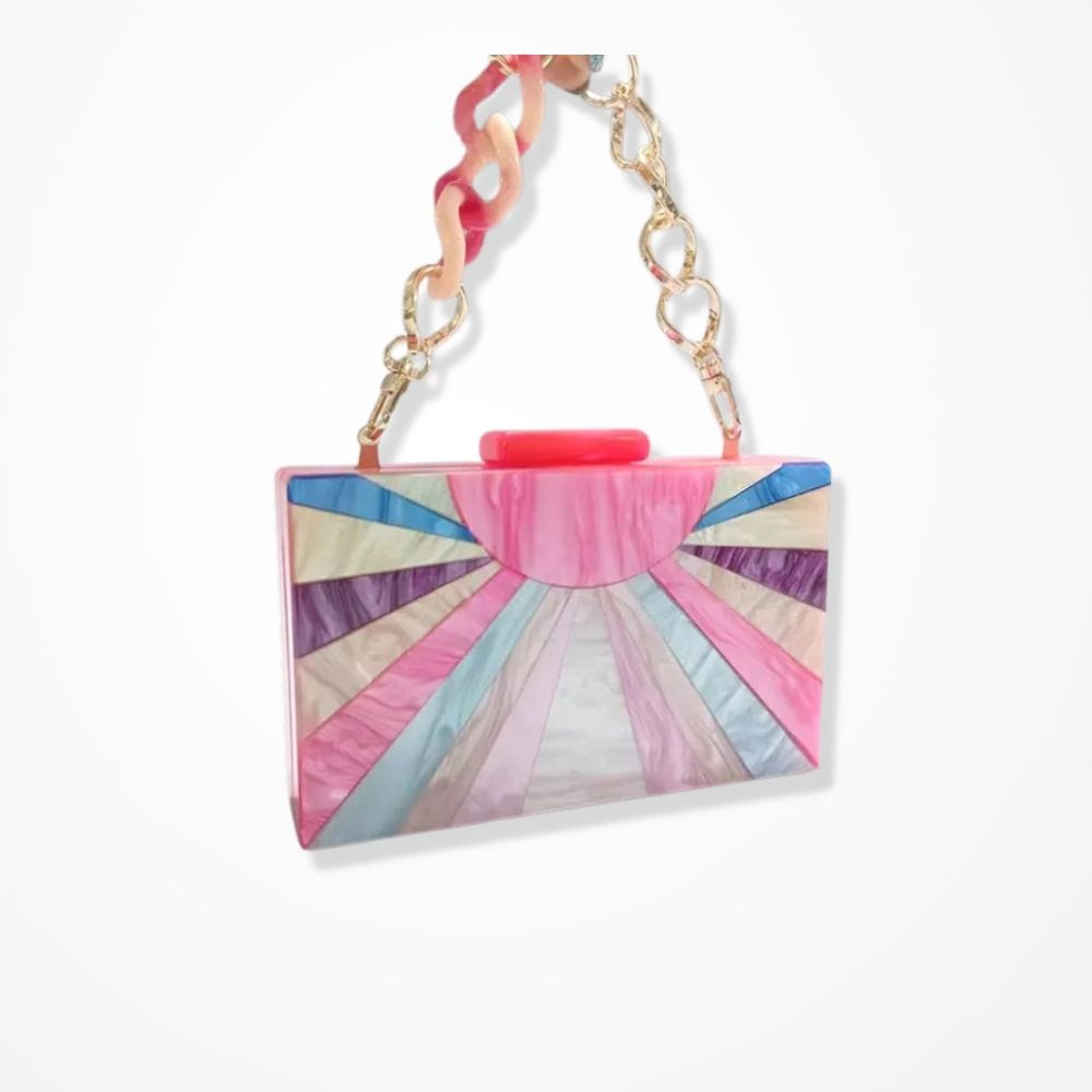 Pochette Mariage Arc En Ciel  Rose