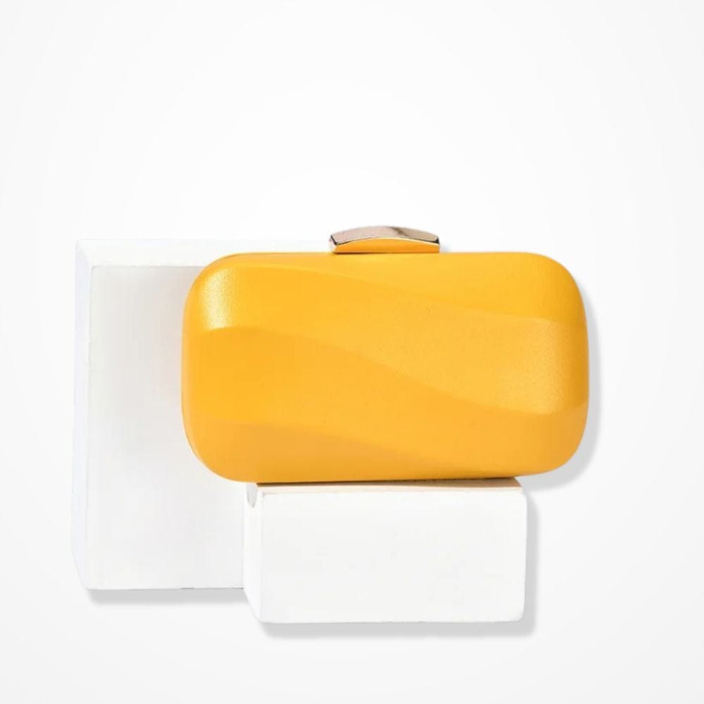 Pochette Mariage Blanche  Jaune