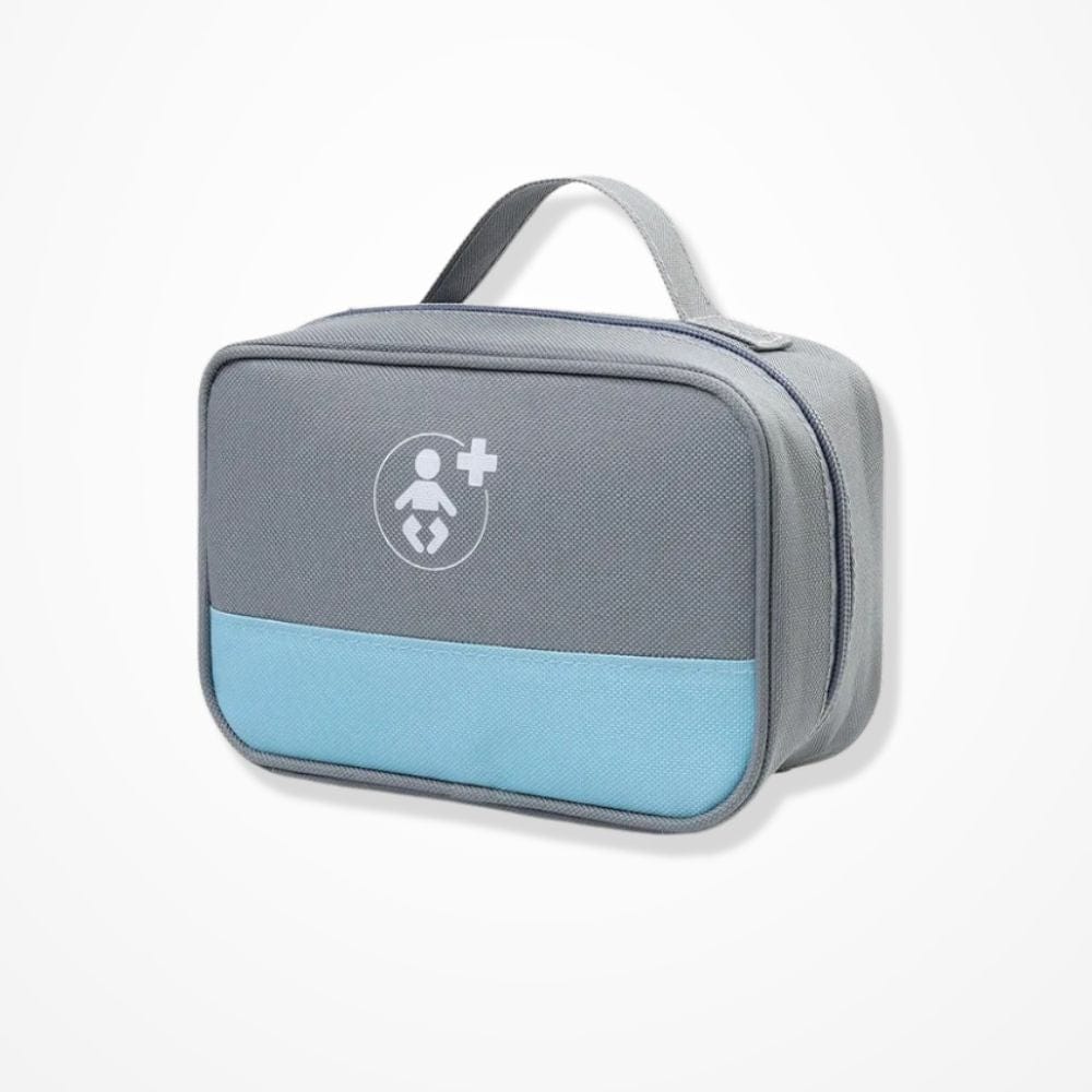 Pochette Médicament Voyage Gris L