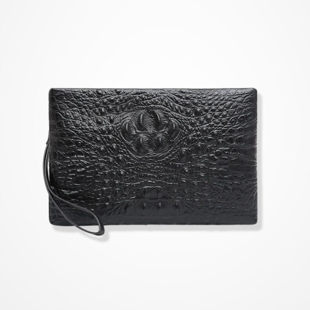 Pochette Noire Souple Homme