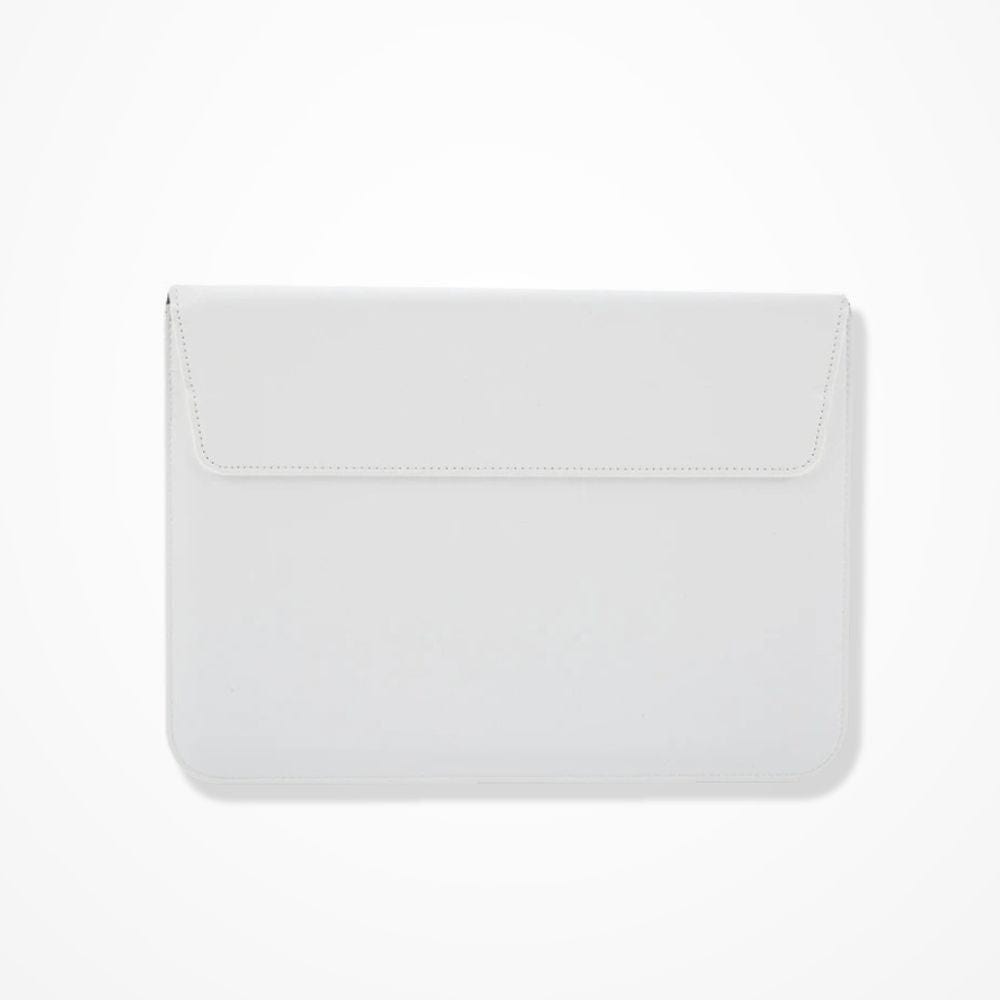 Pochette Ordinateur En Cuir  Blanc / 11 pouces