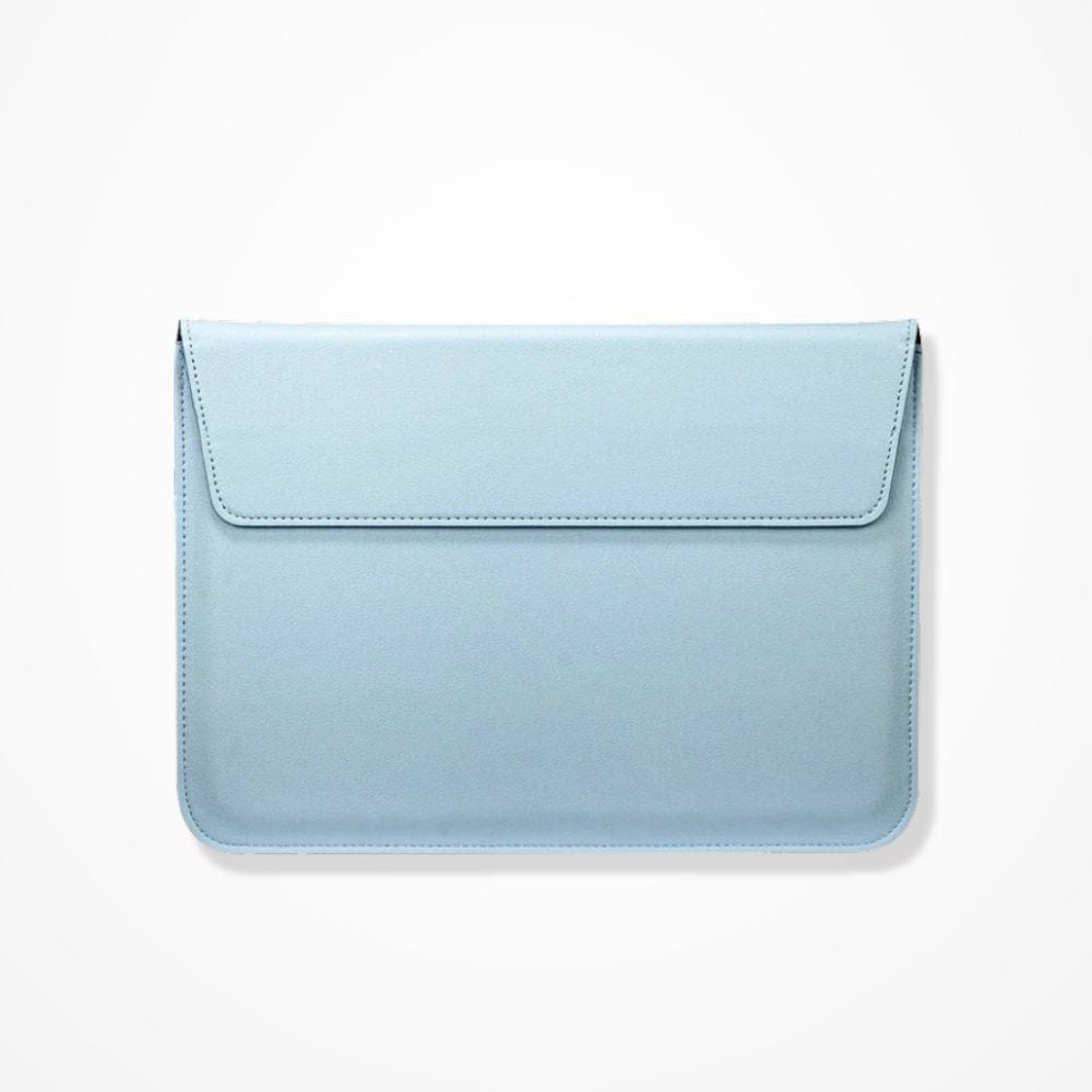 Pochette Ordinateur En Cuir  Bleu ciel / 11 pouces