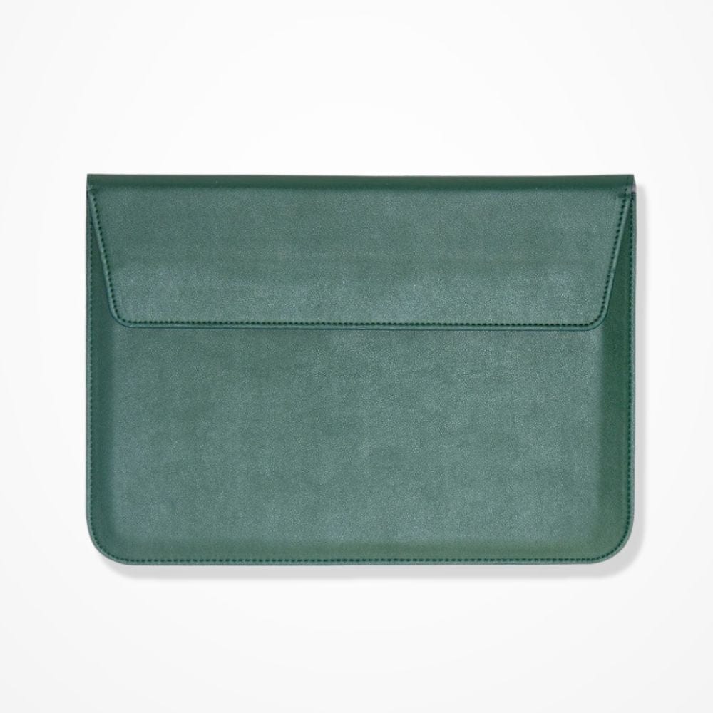 Pochette Ordinateur En Cuir  Vert / 11 pouces