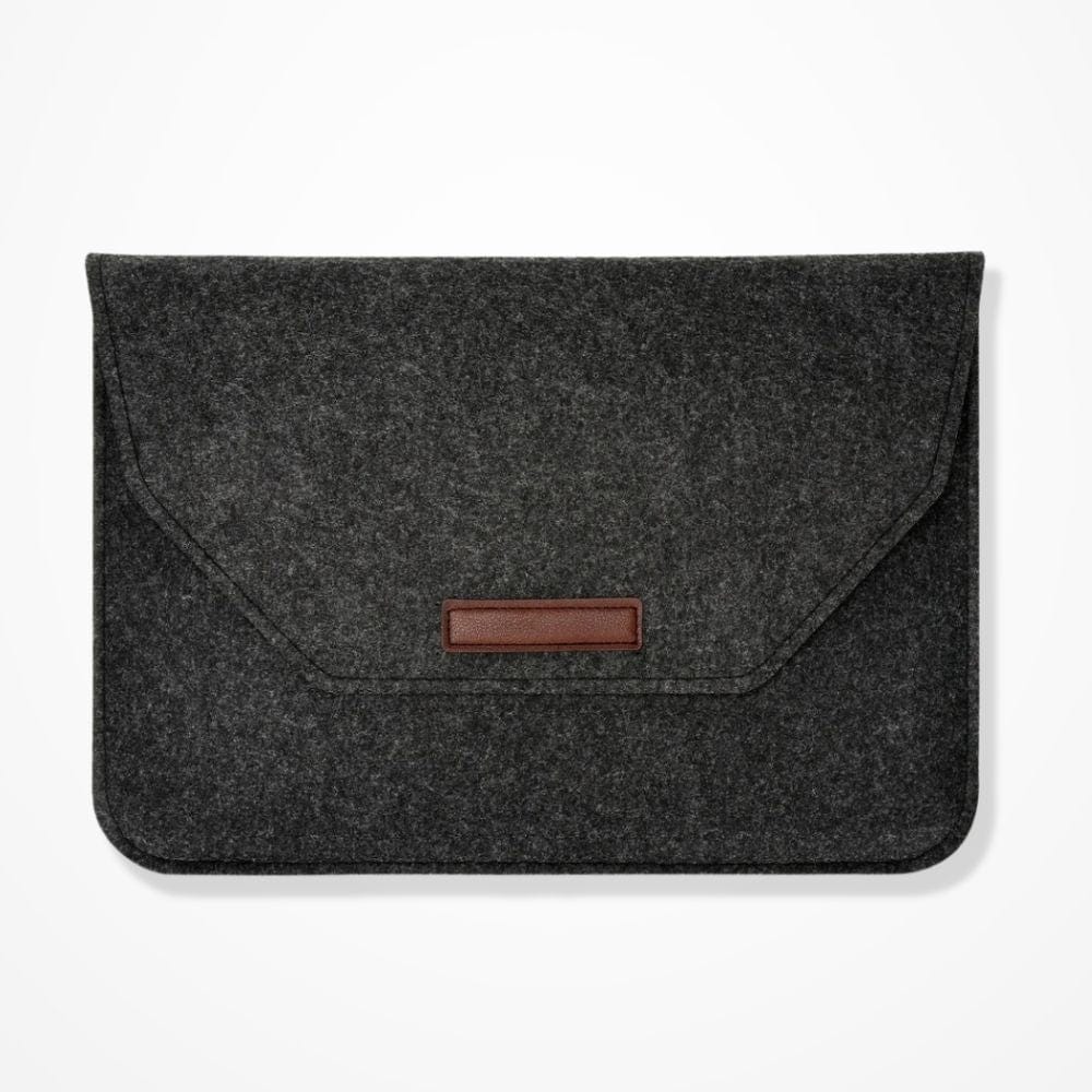 Pochette Ordinateur Feutre  Noir / 30 x 21 cm