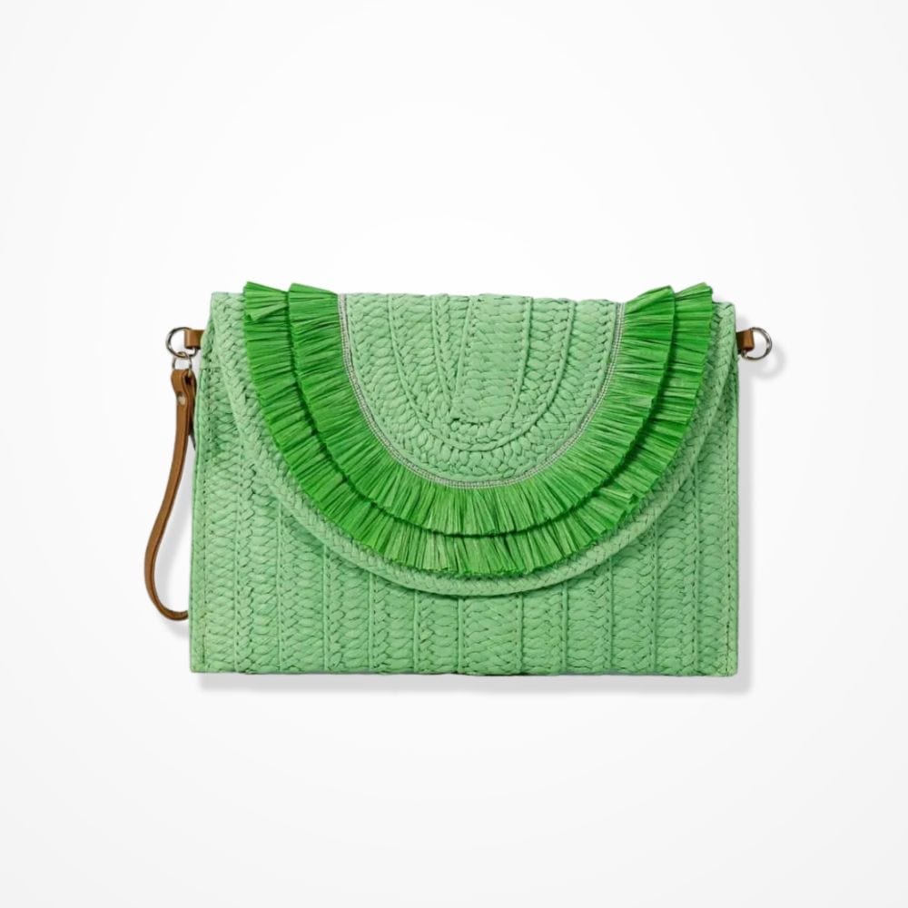 Pochette Paille Verte 