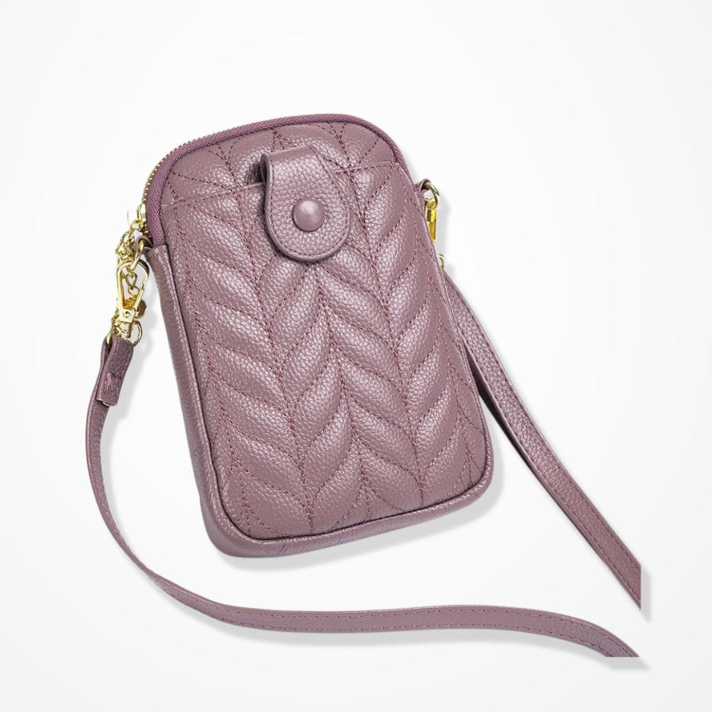 Pochette Portable Bandoulière Mauve