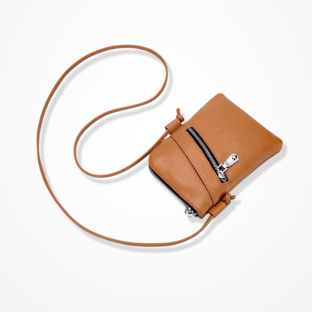 Pochette Portable Femme  Marron