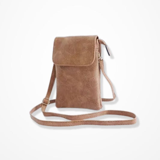 Pochette Pour Téléphone Et Portefeuille Marron