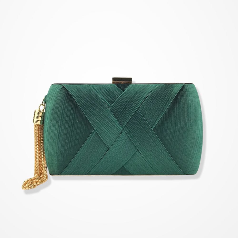 Pochette Satin Mariage  Vert