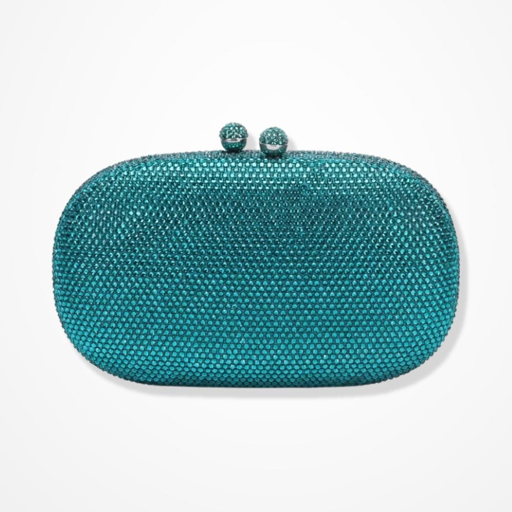 Pochette Strass  Bleu turquoise