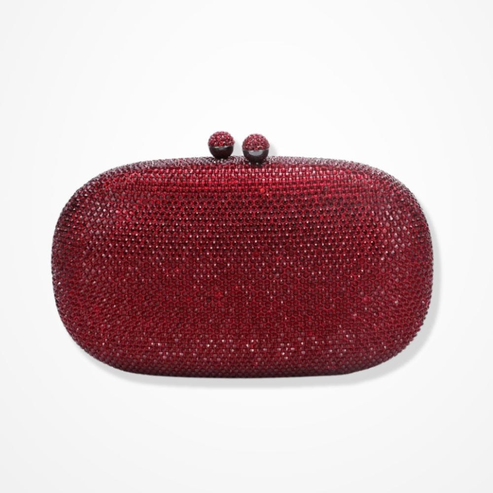 Pochette Strass  Bordeaux