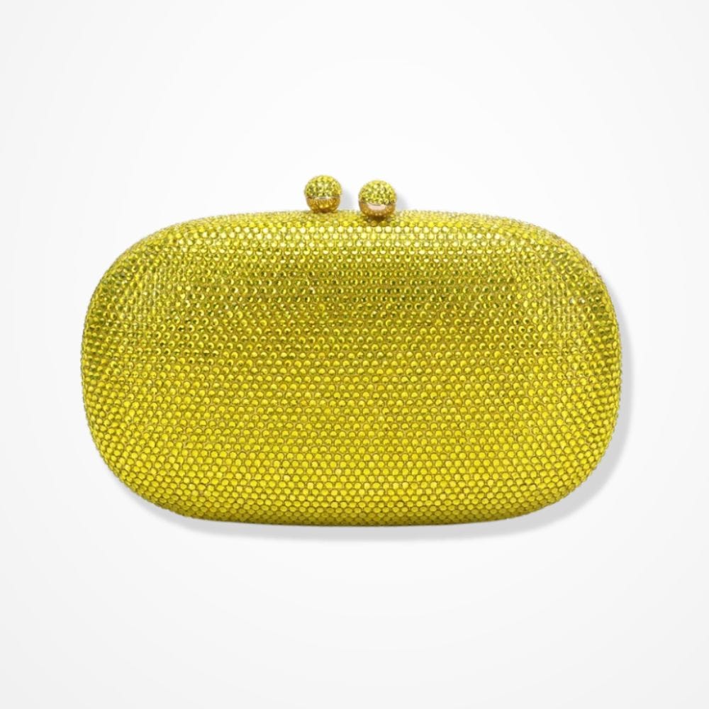 Pochette Strass  Jaune