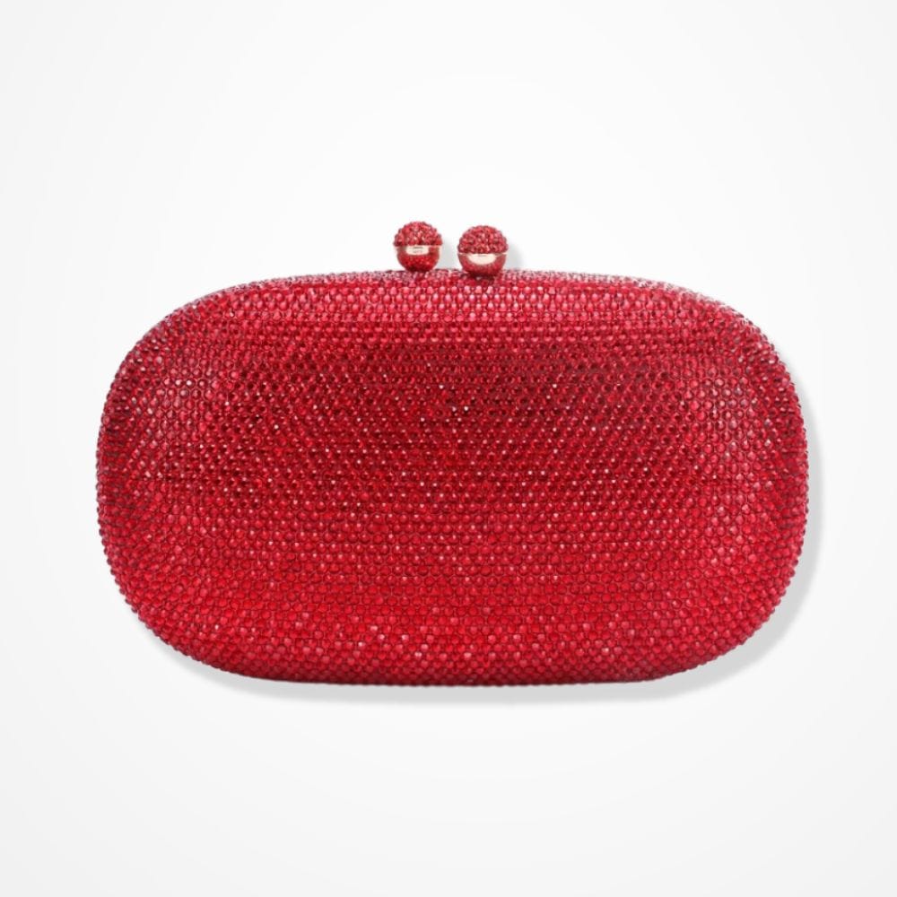 Pochette Strass  Rouge