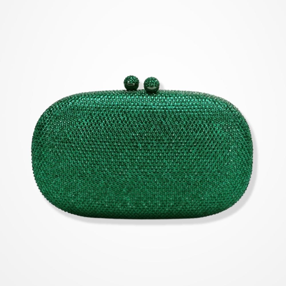 Pochette Strass  Vert foncé