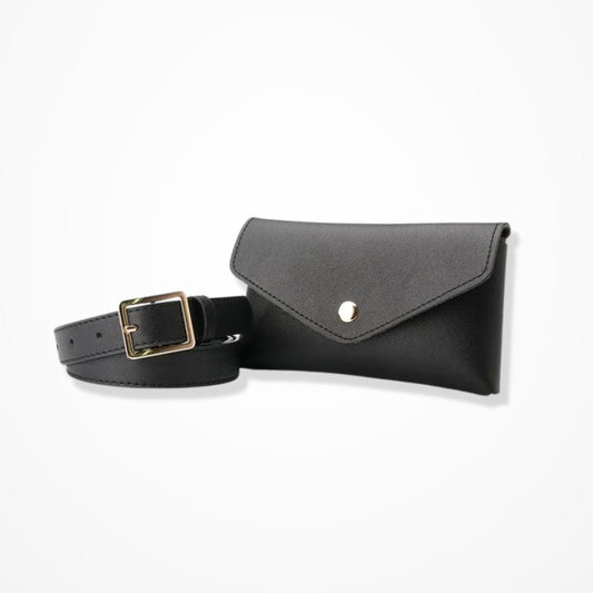 Pochette Téléphone Ceinture Femme Noir