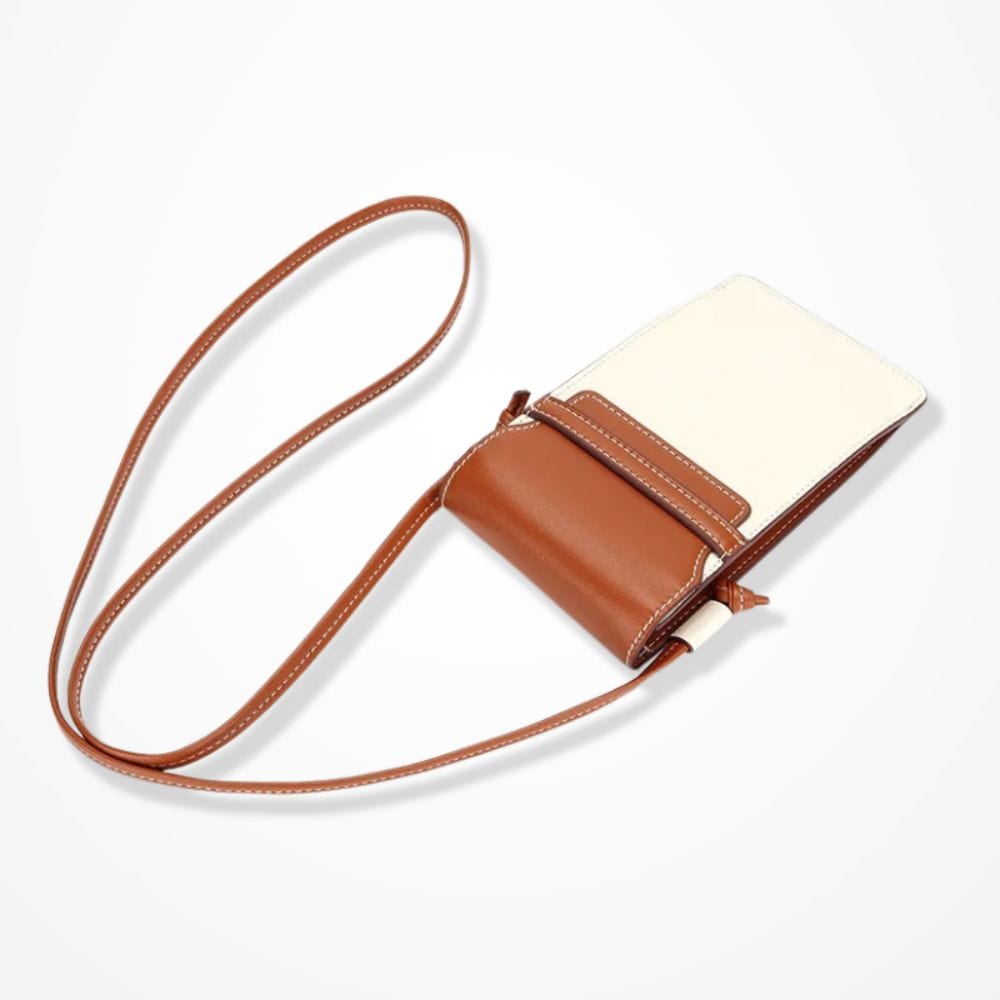 Pochette Téléphone Cuir  Blanc