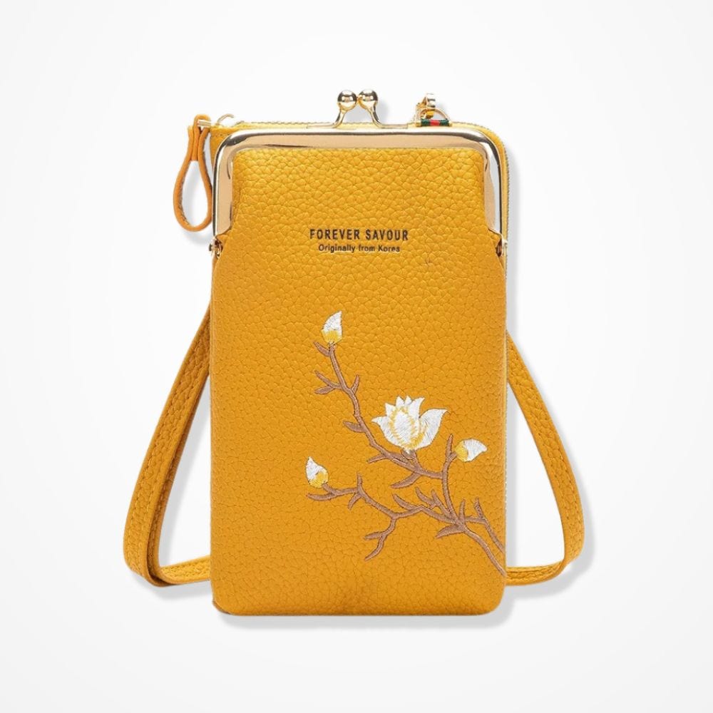 Pochette Téléphone et Portefeuille  Jaune