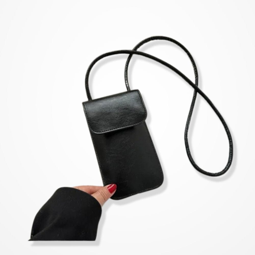 Pochette Téléphone Portable Bandoulière  Noir