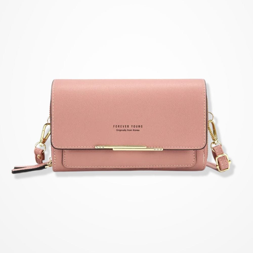 Pochette Téléphone Portefeuille Femme  Rose