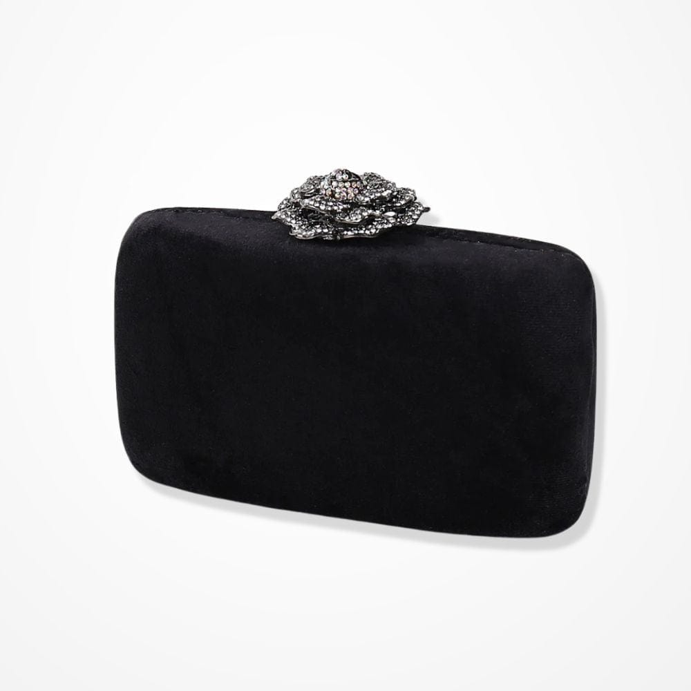 Pochette Velours Noir  Noir