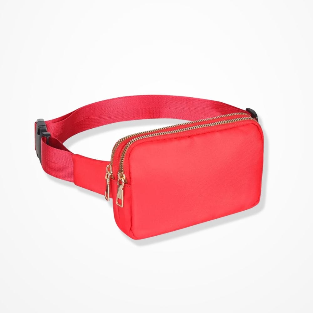 Pochette Zippée Femme  Rouge fluo