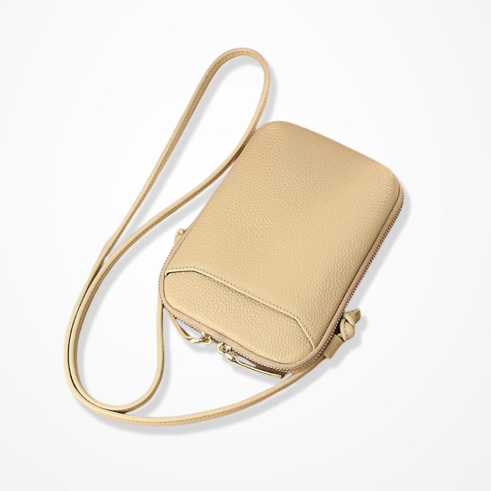 Portefeuille Pochette Bandoulière Beige