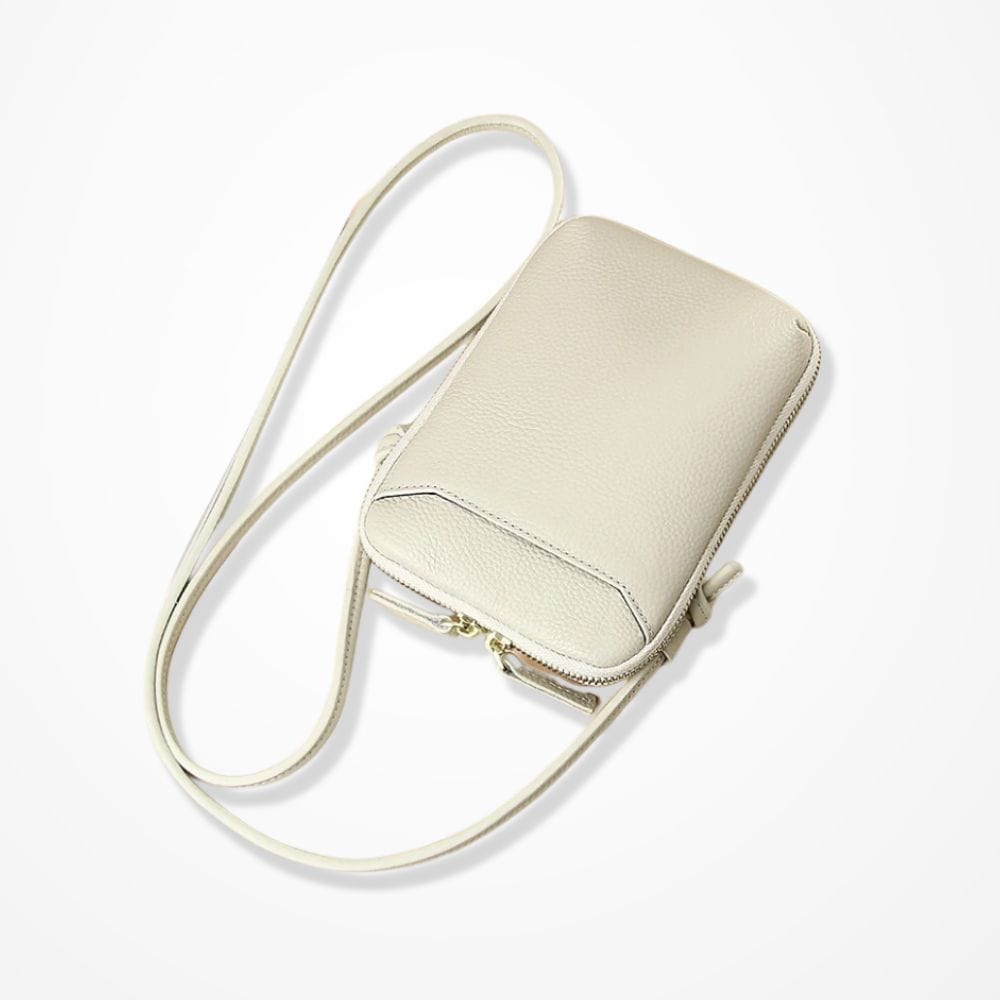 Portefeuille Pochette Bandoulière Blanc crème