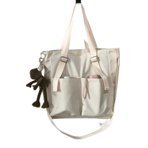 Sac à Bandoulière Cabas Femme - ModeFusion Blanc