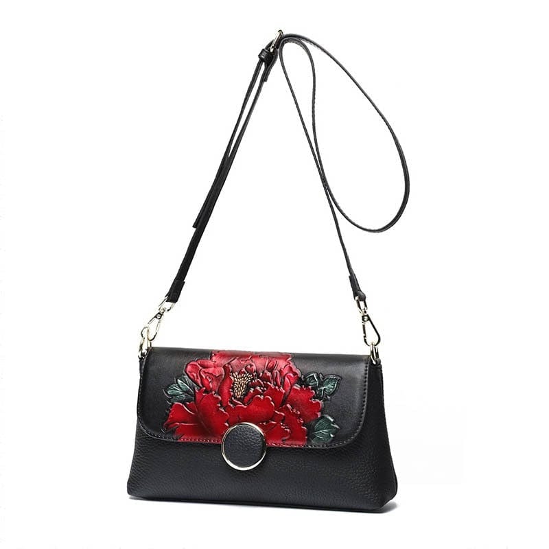 Sac à Bandoulière Motif Fleur Femme - FloralChic