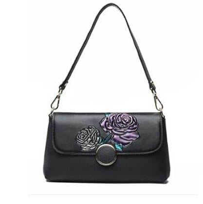 Sac à Bandoulière Motif Fleur Femme - FloralChic Fleurs violettes