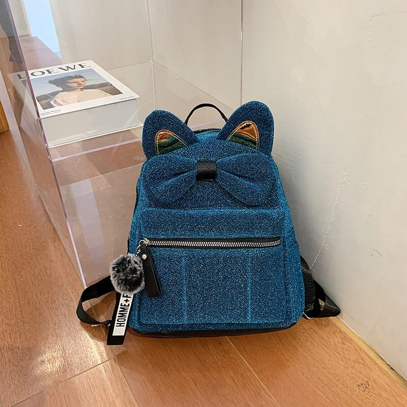 Sac à Dos Femme Chat - ChicFéline Bleu