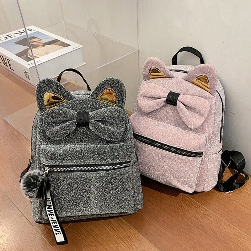 Sac à Dos Femme Chat - ChicFéline Rose