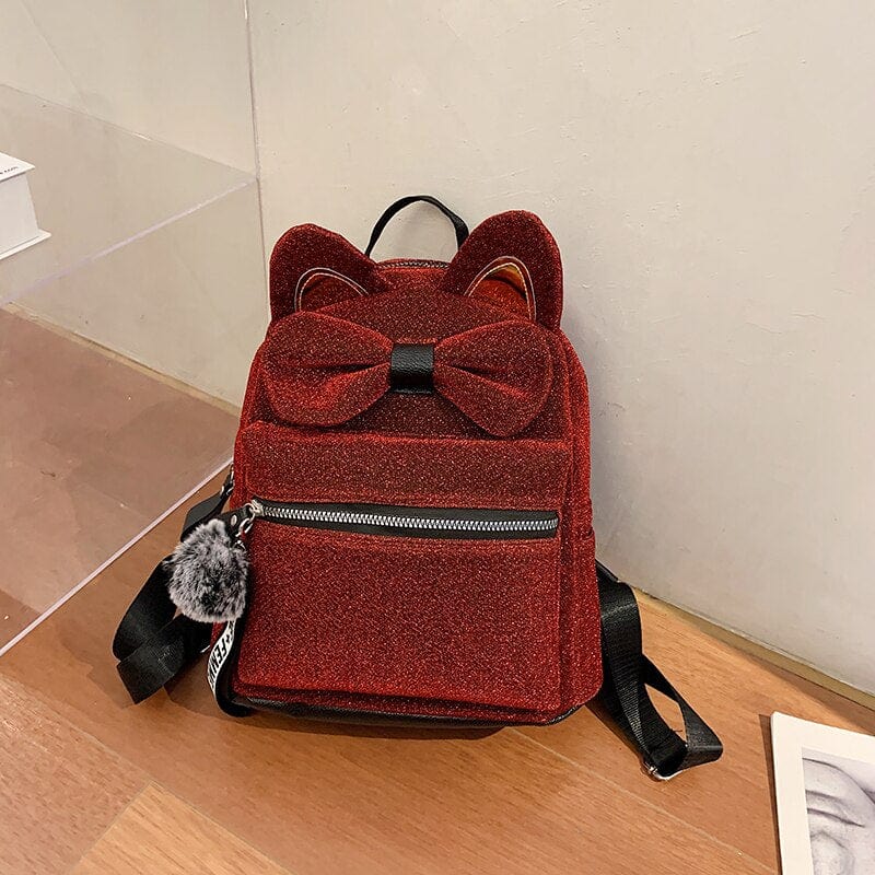 Sac à Dos Femme Chat - ChicFéline Rouge