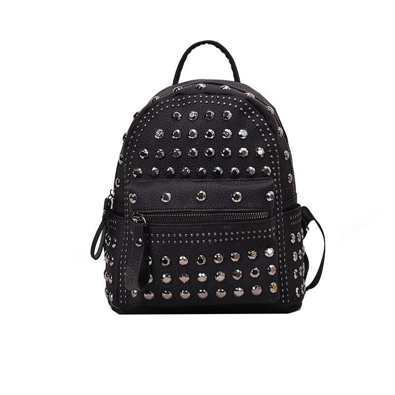 Sac à Dos Femme Clouté - GlamPulse Noir / Petit L 15cm-H 23ccm-L 23cm