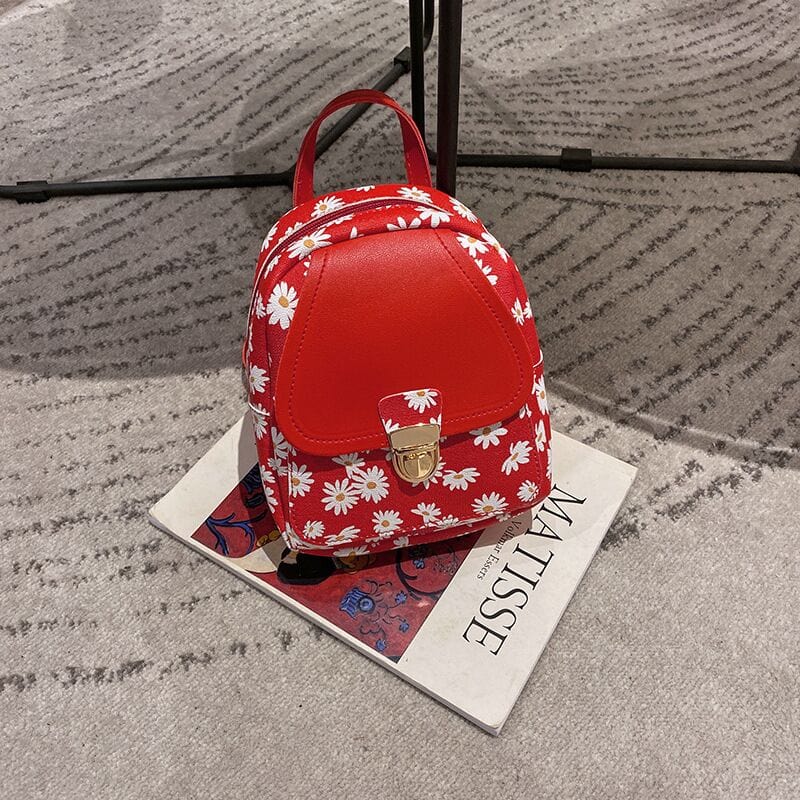 Sac à Dos Femme Fleurs - FlowerChic Rouge