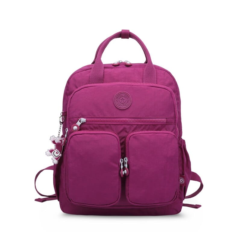 Sac à Dos Tissu Femme Petit - Trendy Fabric Fushia / 38x11x30CM