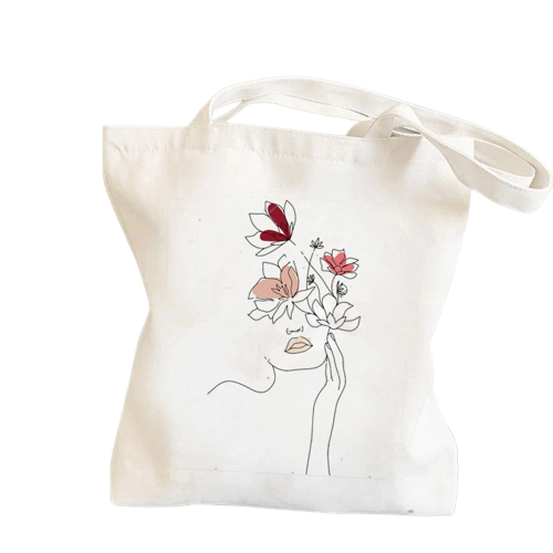 Sac à Main Avec Image De Femme - FemmeImage Modèle 1 / 34x38cm