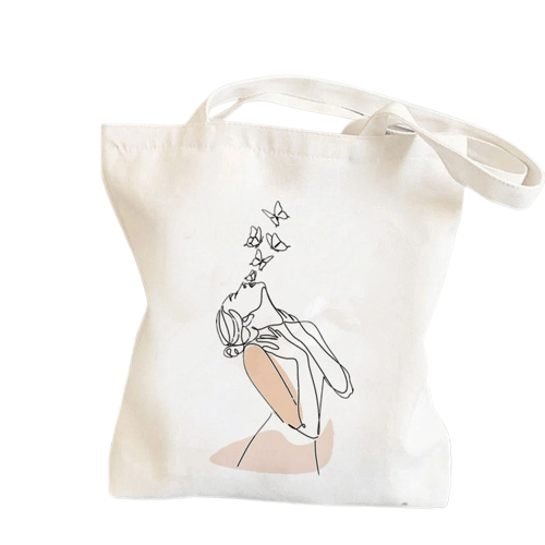 Sac à Main Avec Image De Femme - FemmeImage Modèle 3 / 34x38cm