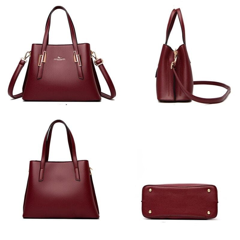 Sac à Main Bordeaux Femme - LuxBordeaux Bordeaux / 28 x 21 x 12 cm