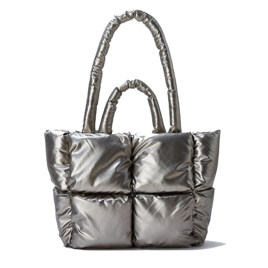 Sac à Main Cabas Gris Femme - Fashionista Grey Gris / 36x28x12cm