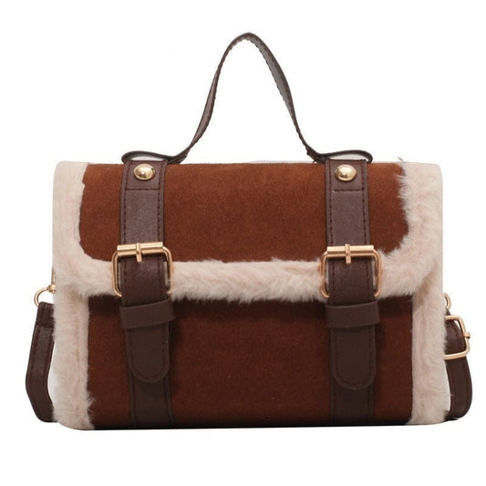 Sac A Main Cartable Femme Pas Cher - TrendyChic Marron