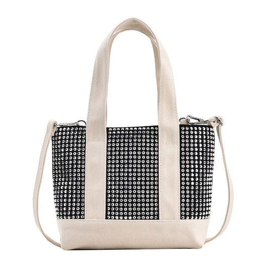 Sac à Main Clouté Femme - GlamClout Blanc