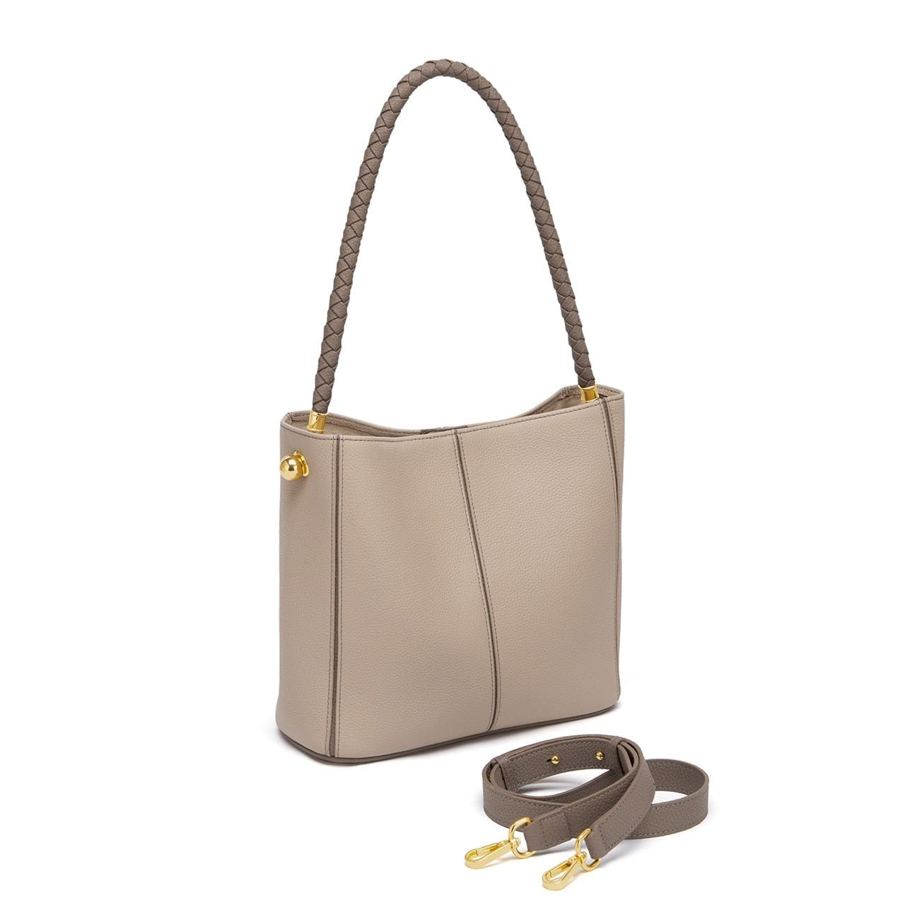 Sac à Main Dur Femme Gris - LuxMode