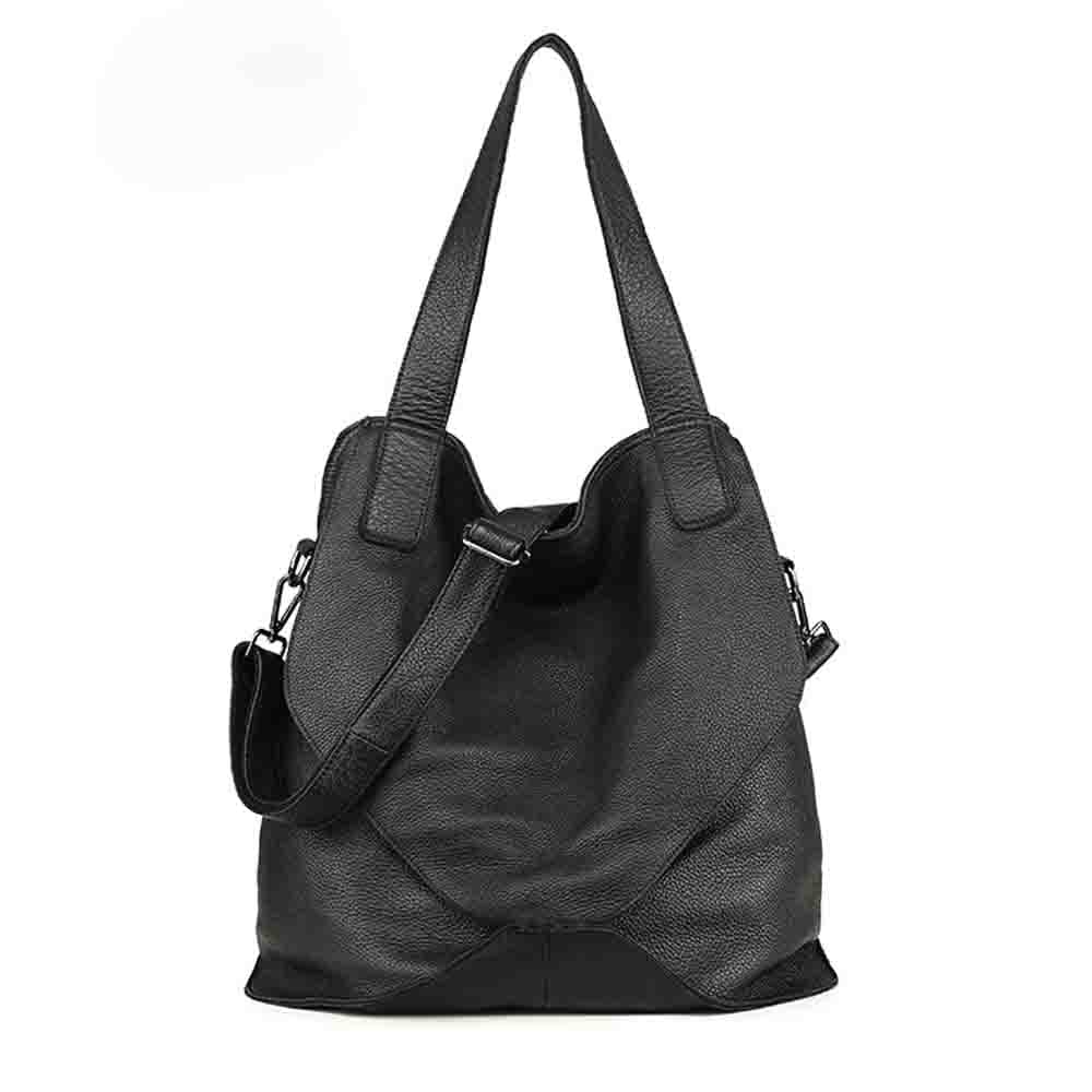 Sac à Main en Cuir Souple - Luxe Divin Noir / 37 x 18 x 40cm