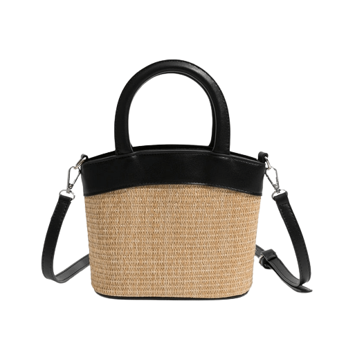 Sac à Main en Osier Femme - Osiera Noir / 19x8x14cm