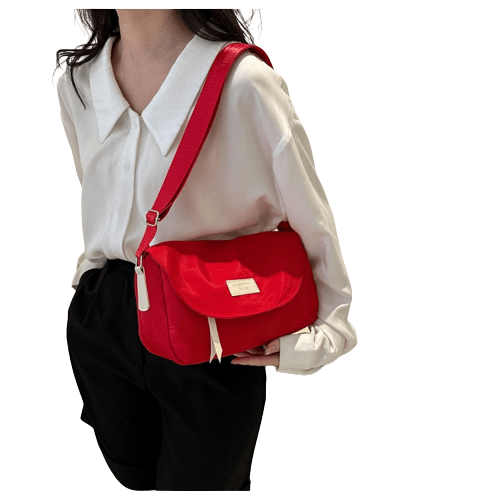 Sac à Main Étudiante Femme - Étincelle Glam Rouge