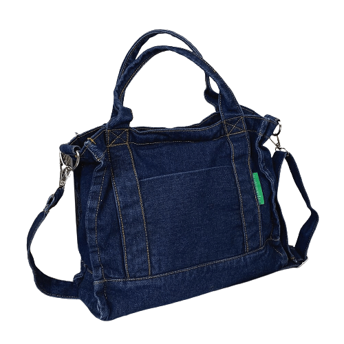 Sac à Main Féminin en Denim - GlamJean Bleu marine