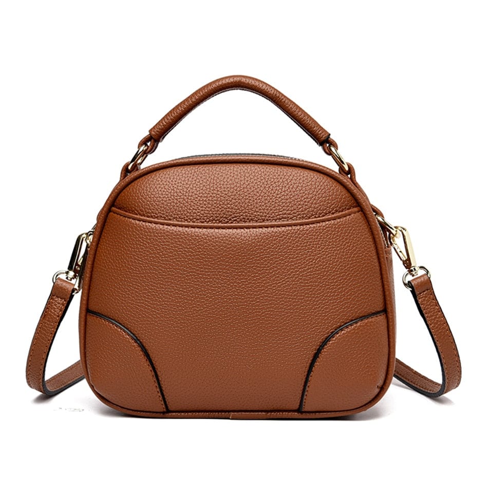 Sac à Main Femme 2 Compartiments - LuxeFemmes Marron