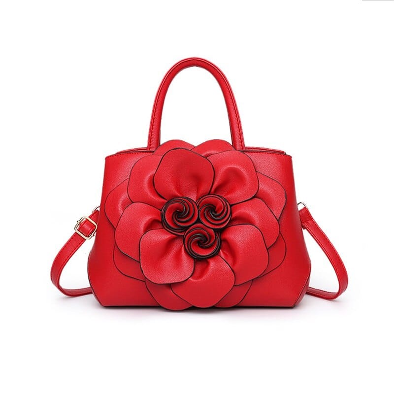 Sac à Main Femme à Fleur - BloomChic Rouge