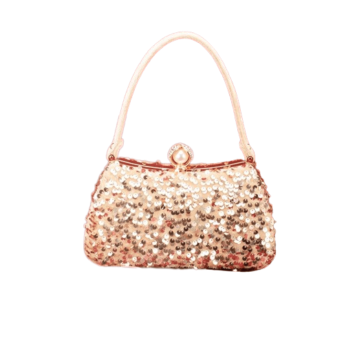 Sac à Main Femme à Paillettes - Sparkle Chic Doré / 22x8x14cm